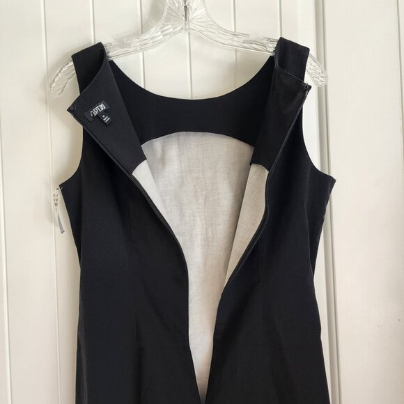 Apt. 9 Black Sleeveless Floral-Print Sheath Dress With Zipper Back & Scoop Neck - Picture 3 of 7